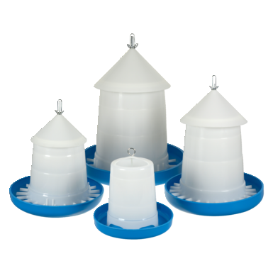 Plastic feeder for chickens | blue