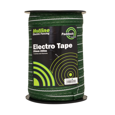 Hotline paddock essentials electro tape | 20mm x 200m