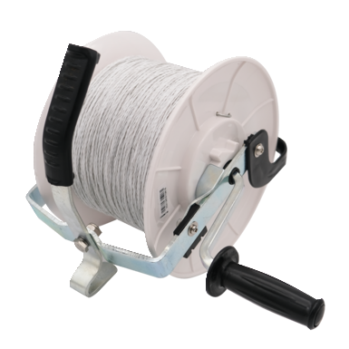 Hotline paddock essentials geared reel with spooled polywire | 500m