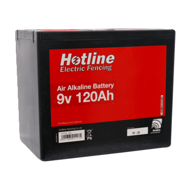 Hotline 9v air alkaline battery | 9v 120amp/hr