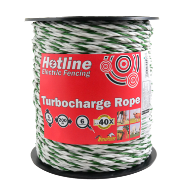 Electric fence rope